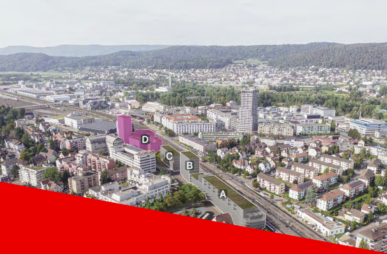 Entwicklung Bahnhofareal Dietikon ZH, Baubereich D und Freiraum Bahnhofareal