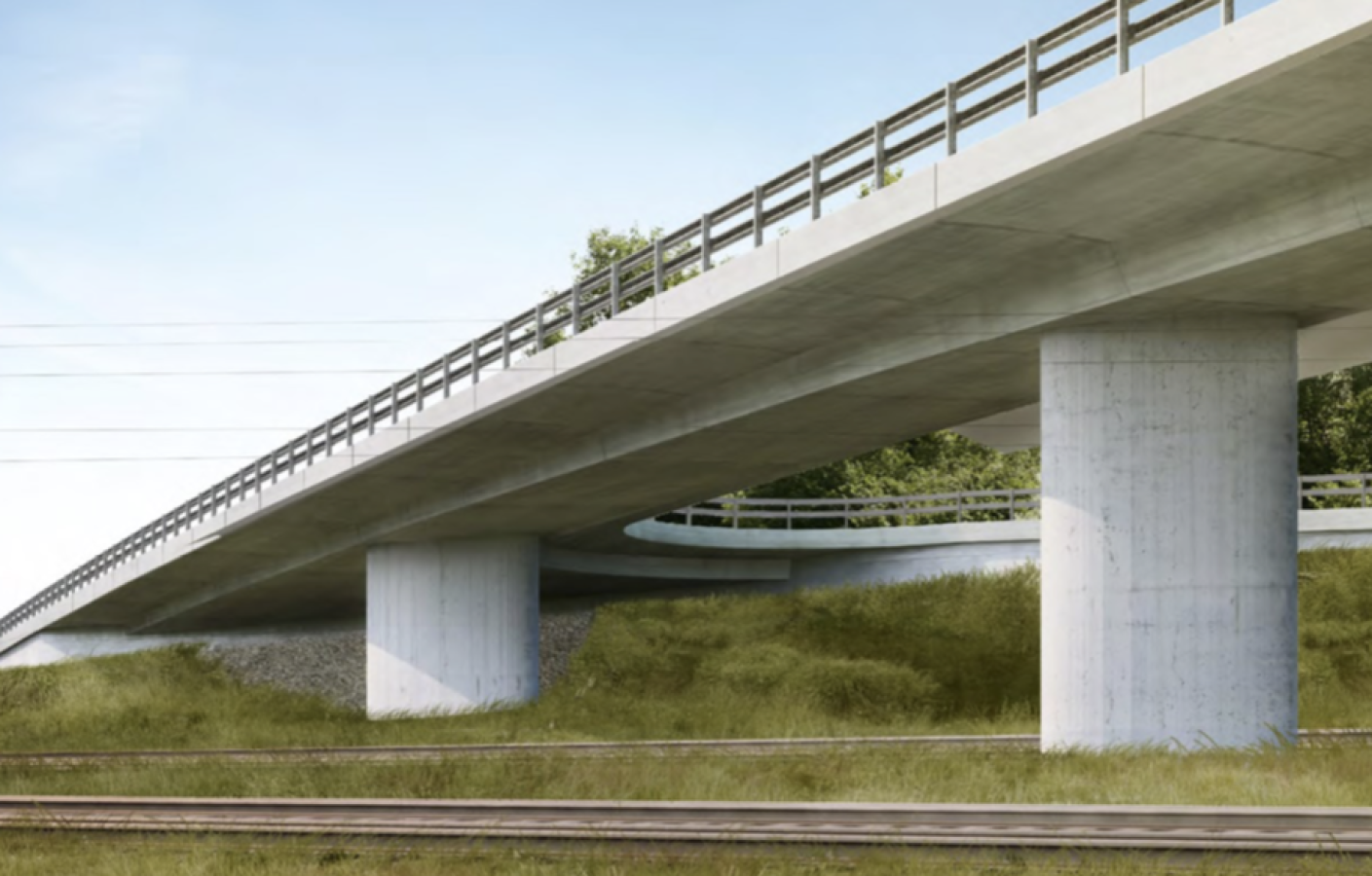 RC Axe 2200 Givisiez–Grolley–Payerne - Suppression du PN de Givisiez Concours de projets pour la construction du pont du Tiguelet