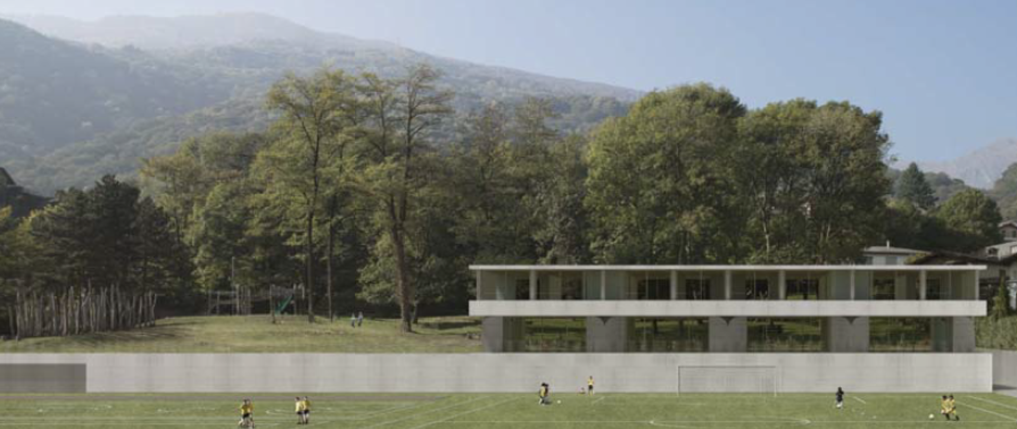 Concorso di progetto d’architettura in una fase per la nuova sede di Scuola dell’Infanzia in zona «Traversee»