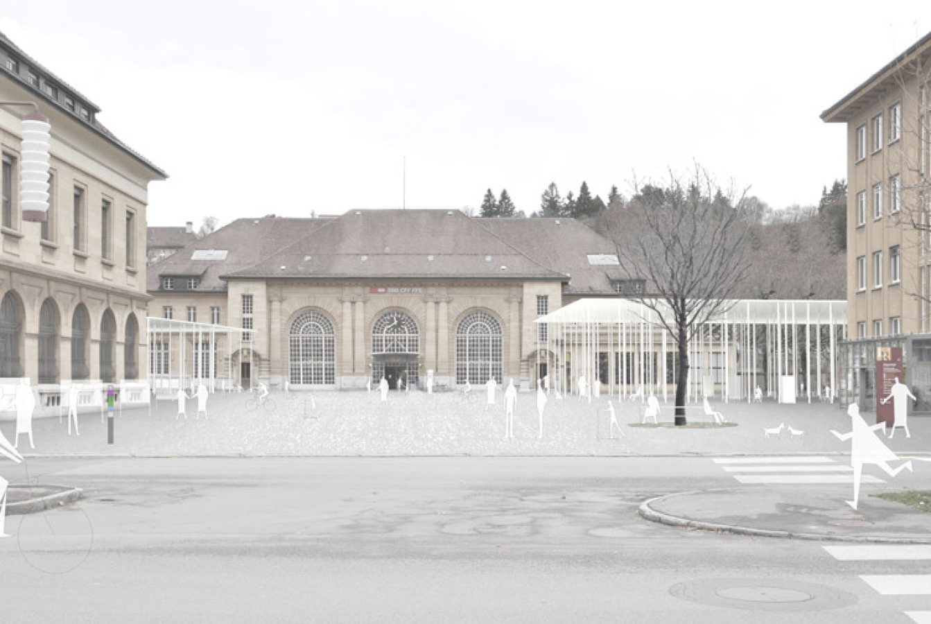 Le réaménagement de la place de la Gare à la Chaux-de-Fonds