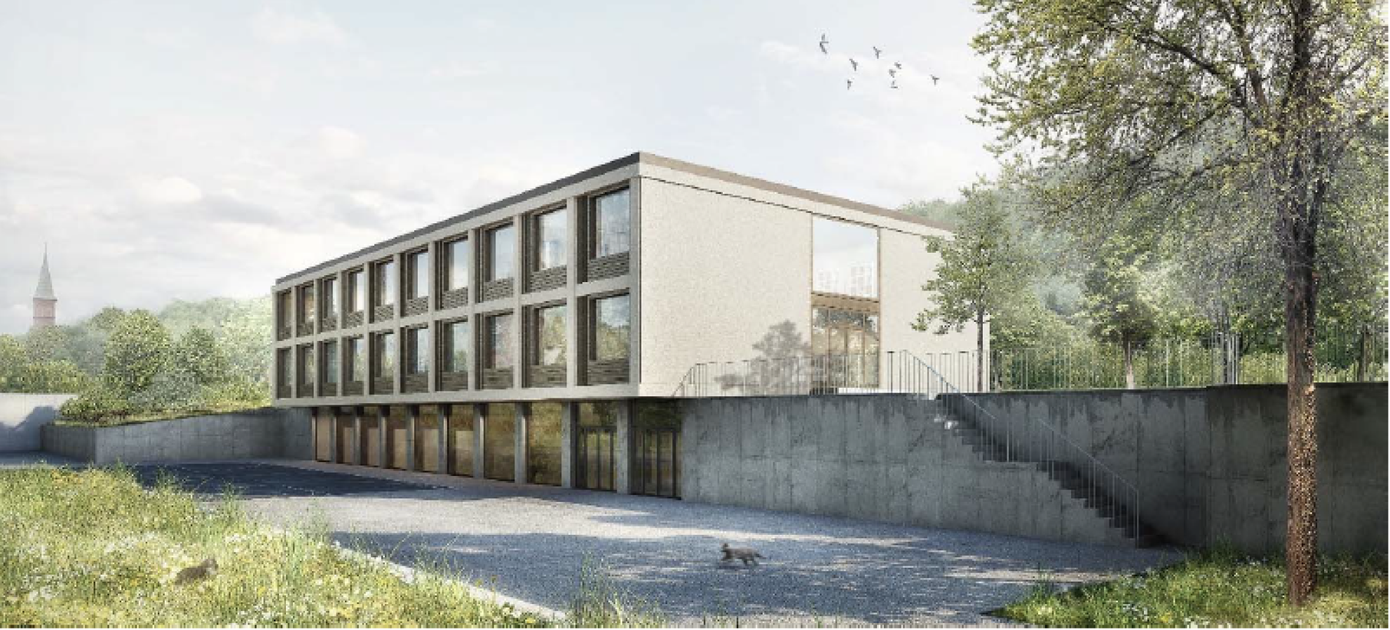 Neubau Einfachturnhalle und Primarschulhaus Holderbank