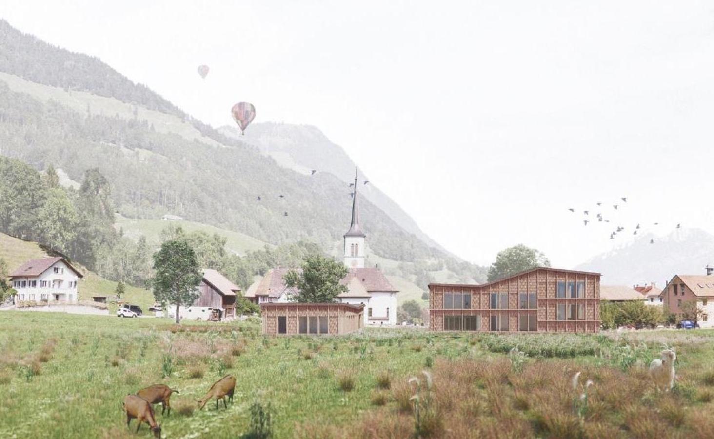 Construction d'une nouvelle école a Neirivue